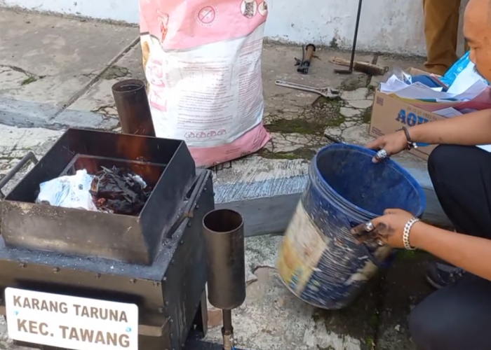 Karang Taruna Tawang Rakit Alat Pemusnah Sampah, Diklaim Efektif Kelola Sampah secara Ramah Lingkungan