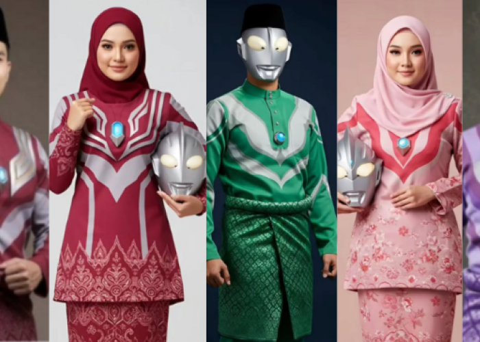 Baju Hari Raya Bernuansa Ultraman Kombinasi yang Sempurna! Tradisi dan Superhero Bersatu dalam Fashion