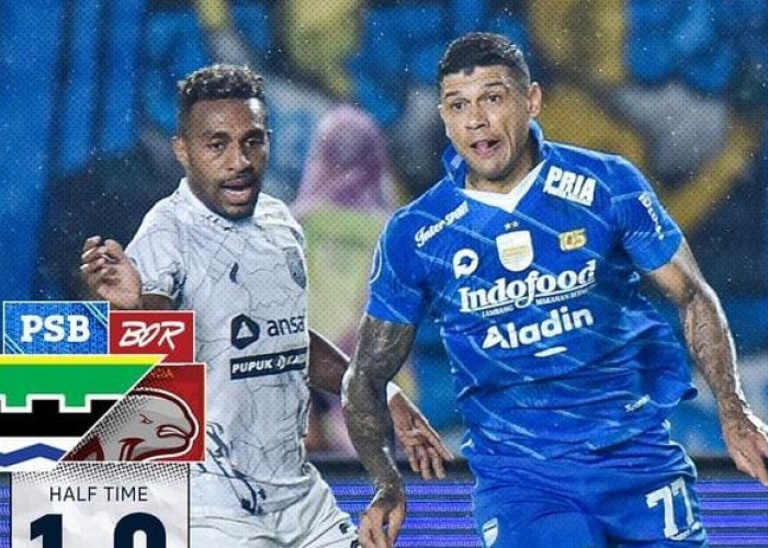 Seru, Persib Unggul 1-0 Atas Borneo FC di Babak Pertama, David da Silva Pencetak Gol