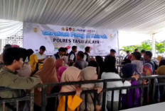 Polres Tasikmalaya Gelar Gerakan Pangan Murah di Pelataran Gebu, Sediakan Sembilan Komoditas