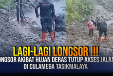 Longsor Tutup Akses Jalan di Culamega Tasikmalaya, BPBD Turun Tangan Lakukan Evakuasi Meterial Longsor