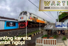 Ngopi Sambil Hunting Kereta, Warung Tepi Rel Tasikmalaya Tawarkan Sensasi Nongkrong Tak Biasa