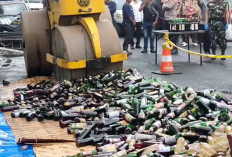 Jelang Nataru Polres Tasikmalaya Musnahkan Ribuan Botol Miras, Tekan Angka Kriminalitas Bersumber Dari Miras