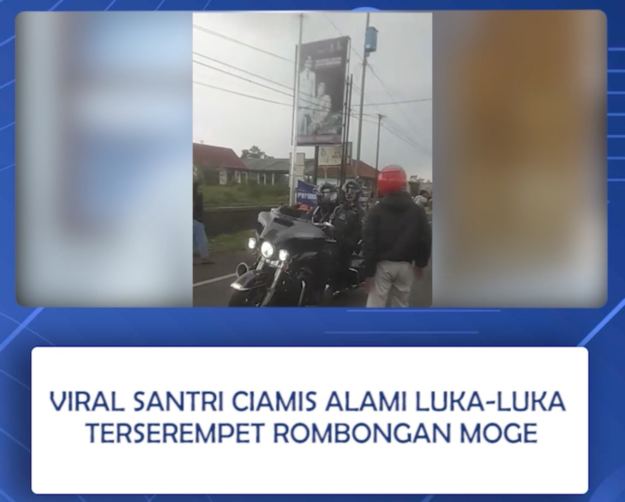 Panglima Santri Jawa Barat Uu Ruzhanul Ulum Kutuk Sikap Pengendara Moge Serempet Santri