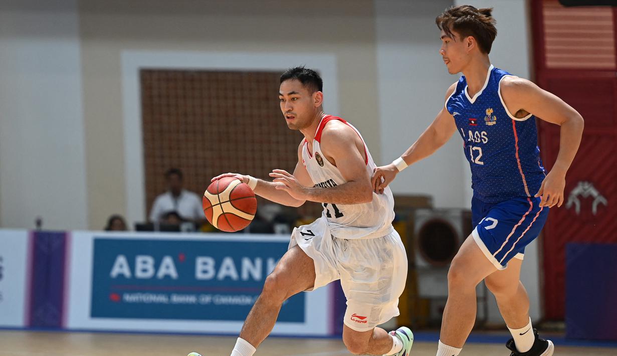 SEA Games 2023. Timnas Basketball Indonesia Bantai Tim Laos 141-37