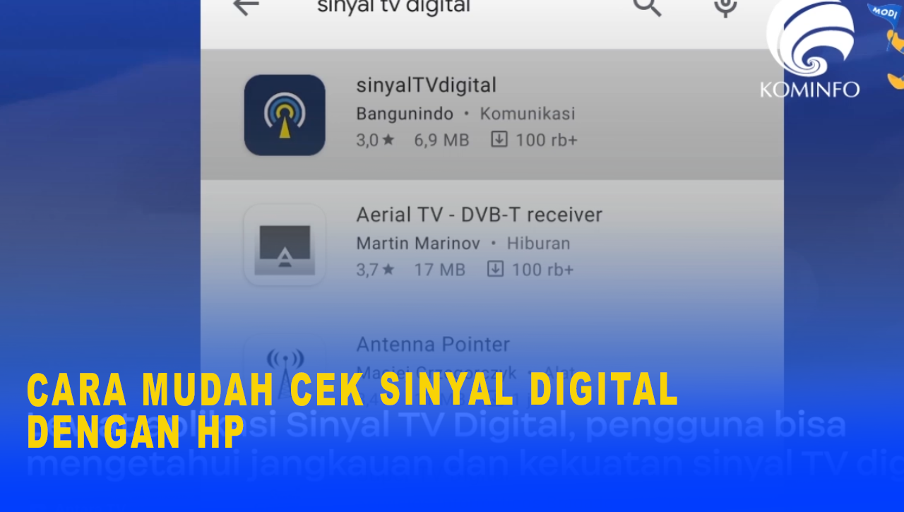 CARA MUDAH CEK SINYAL DIGITAL DENGAN HP