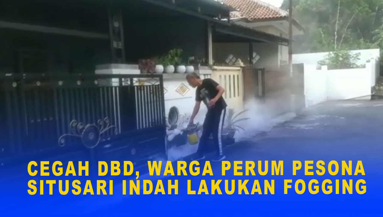 CEGAH DBD, WARGA PERUM PESONA SITUSARI INDAH LAKUKAN FOGGING