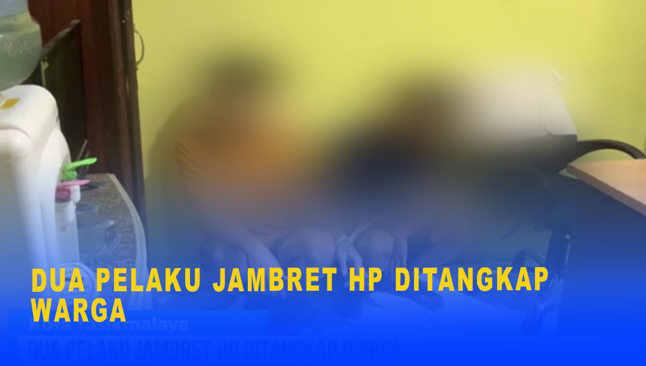 DUA PELAKU JAMBRET HP DITANGKAP WARGA