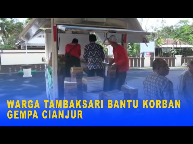 WARGA TAMBAKSARI BANTU KORBAN GEMPA CIANJUR