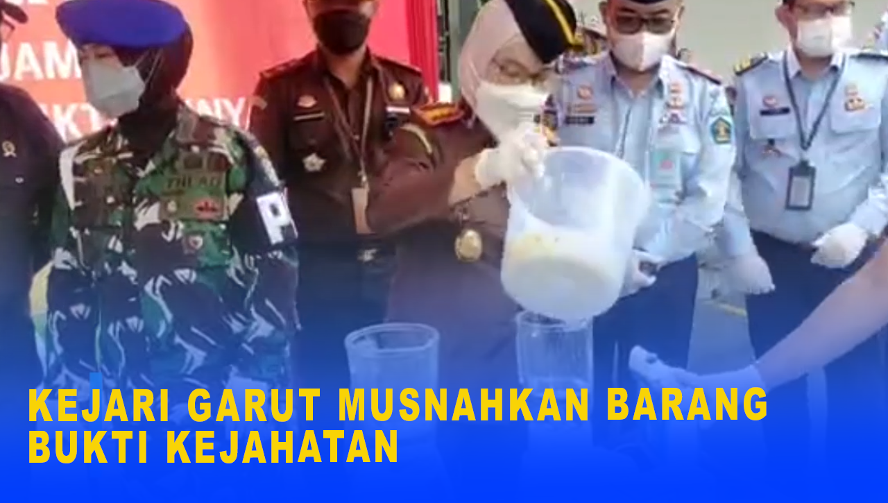 KEJARI GARUT MUSNAHKAN BARANG BUKTI KEJAHATAN