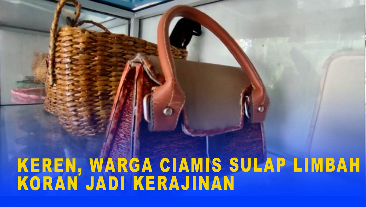 KEREN, WARGA CIAMIS SULAP LIMBAH KORAN JADI KERAJINAN