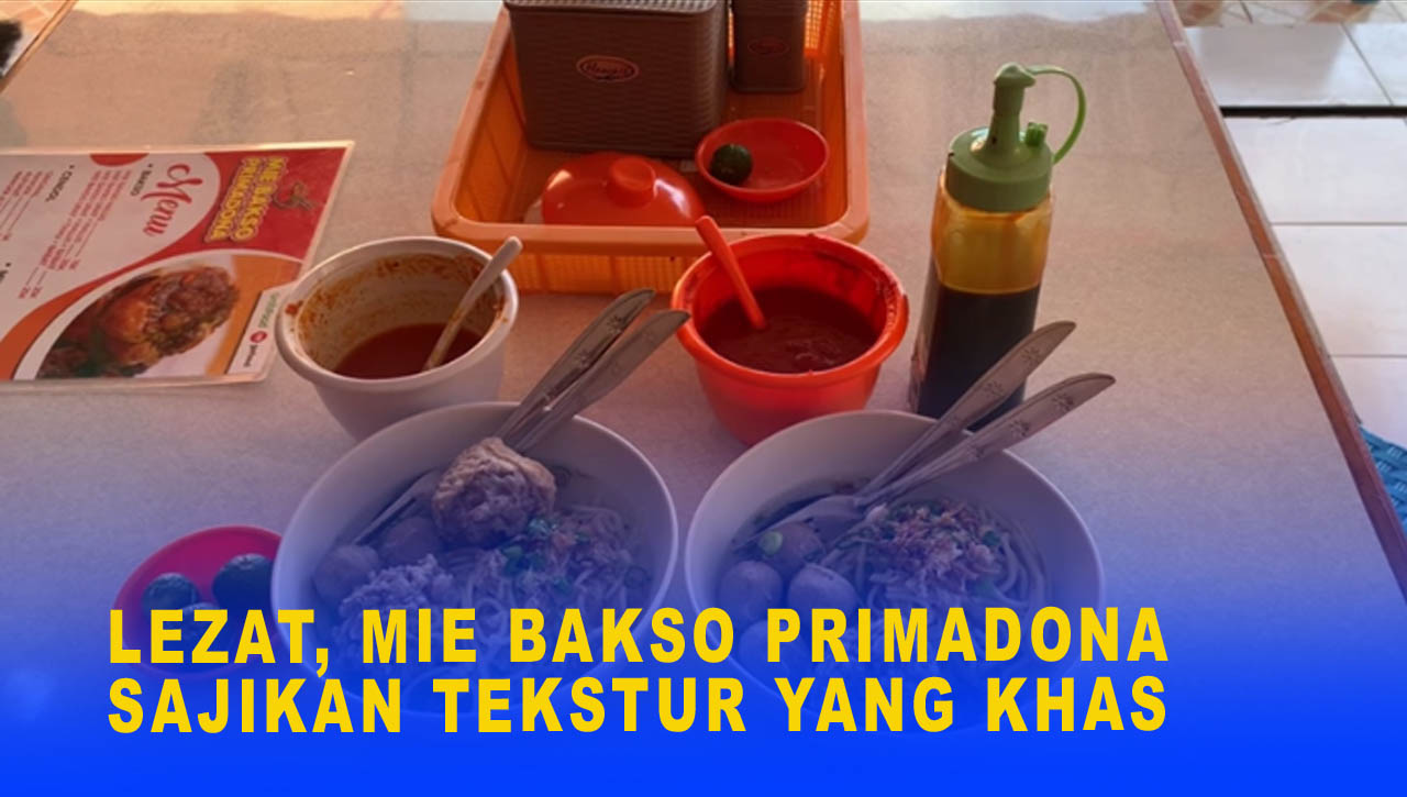 LEZAT, MIE BAKSO PRIMADONA SAJIKAN TEKSTUR YANG KHAS