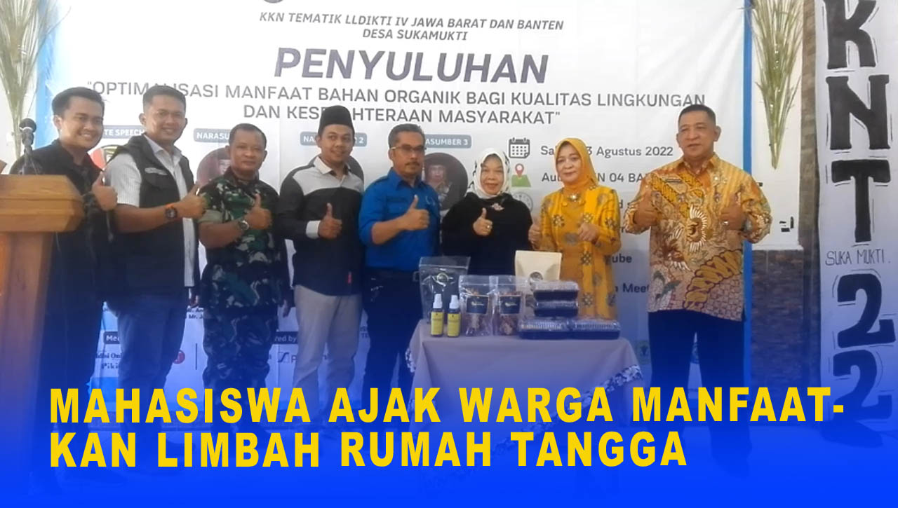 MAHASISWA AJAK WARGA MANFAATKAN LIMBAH RUMAH TANGGA