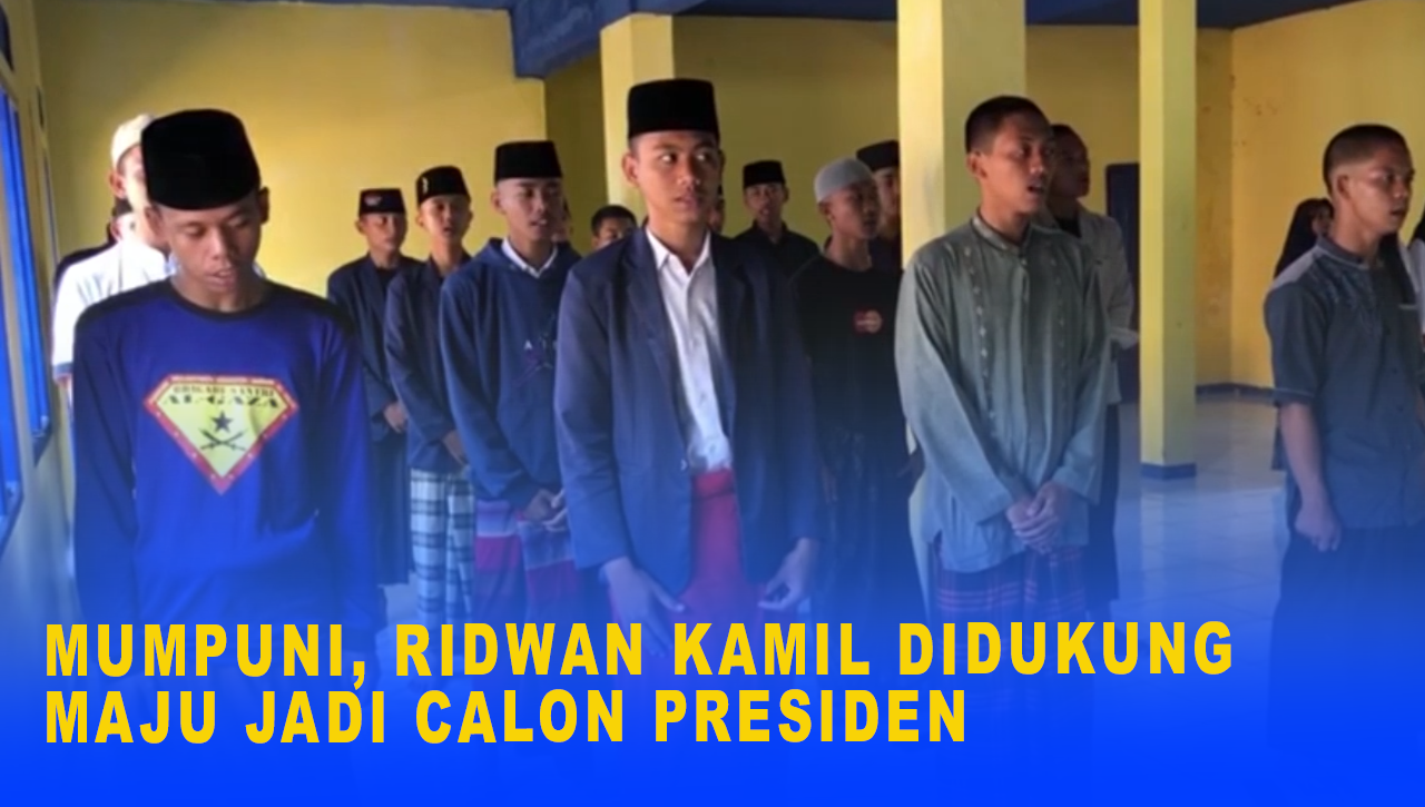 MUMPUNI, RIDWAN KAMIL DIDUKUNG MAJU JADI CALON PRESIDEN