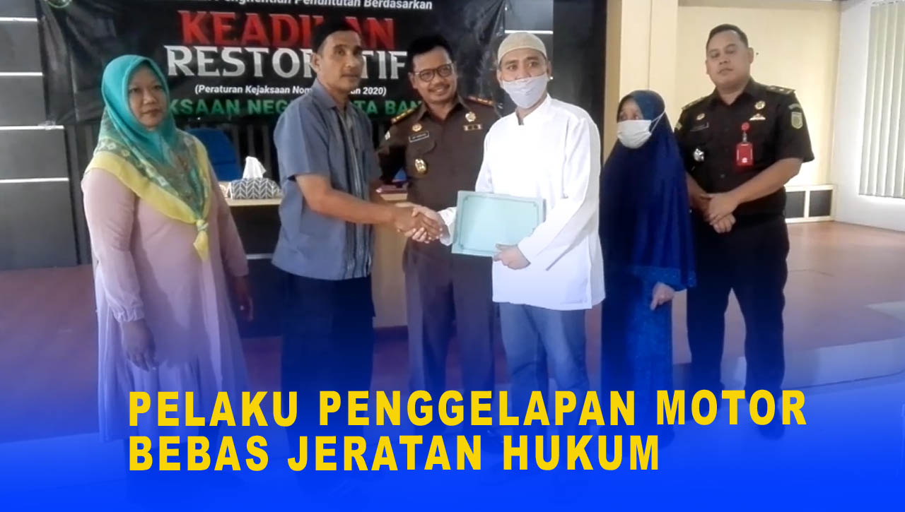 PELAKU PENGGELAPAN MOTOR BEBAS JERATAN HUKUM