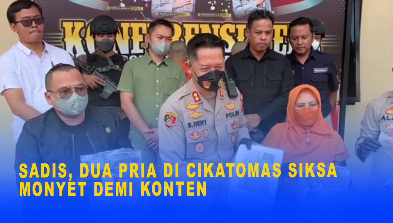 SADIS, DUA PRIA DI CIKATOMAS SIKSA MONYET DEMI KONTEN