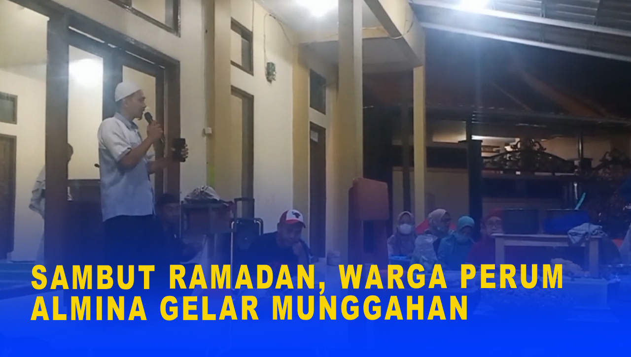 SAMBUT RAMADAN, WARGA PERUM ALMINA GELAR MUNGGAHAN