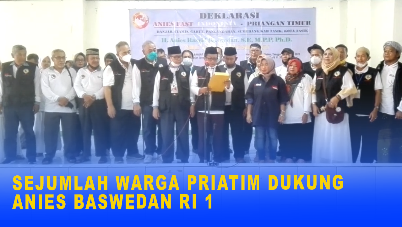 SEJUMLAH WARGA PRIATIM DUKUNG ANIES BASWEDAN RI 1