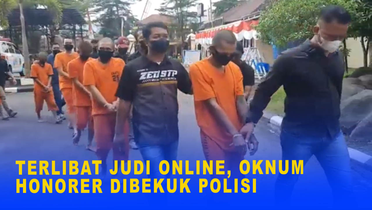 TERLIBAT JUDI ONLINE, OKNUM HONORER DIBEKUK POLISI