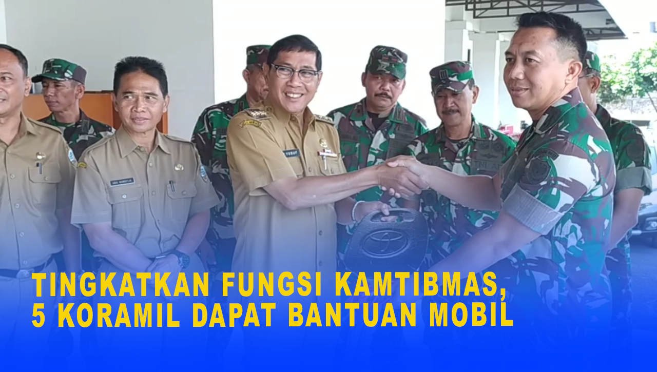 TINGKATKAN FUNGSI KAMTIBMAS, 5 KORAMIL DAPAT BANTUAN MOBIL