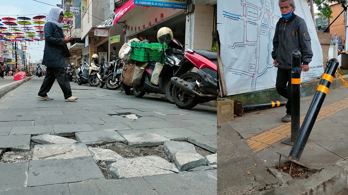 Dinas PUTR Sebut Fasilitas Pedestrian HZ dan Cihideung Rusak Bukan Karena Pembangunan Asal-asalan, Ini Penyeba