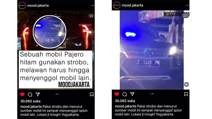 Duh, Mobil Dinas Pj Wali Kota Tasikmalaya Berulah Di Jalanan Yogyakarta