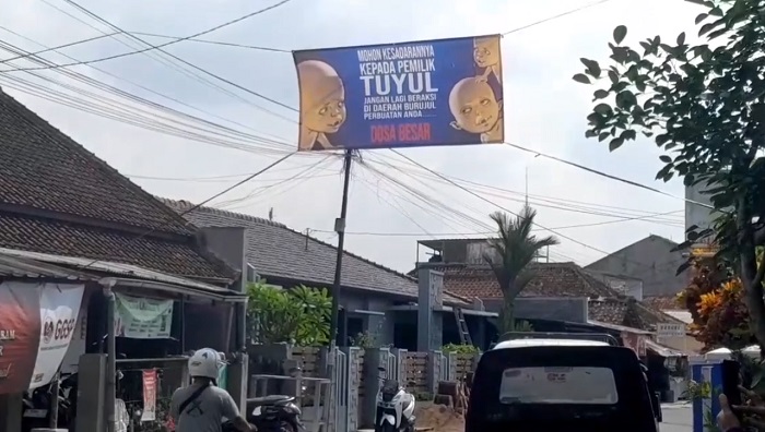 Heboh Teror Tuyul, Warga Burujul Pasang Spanduk